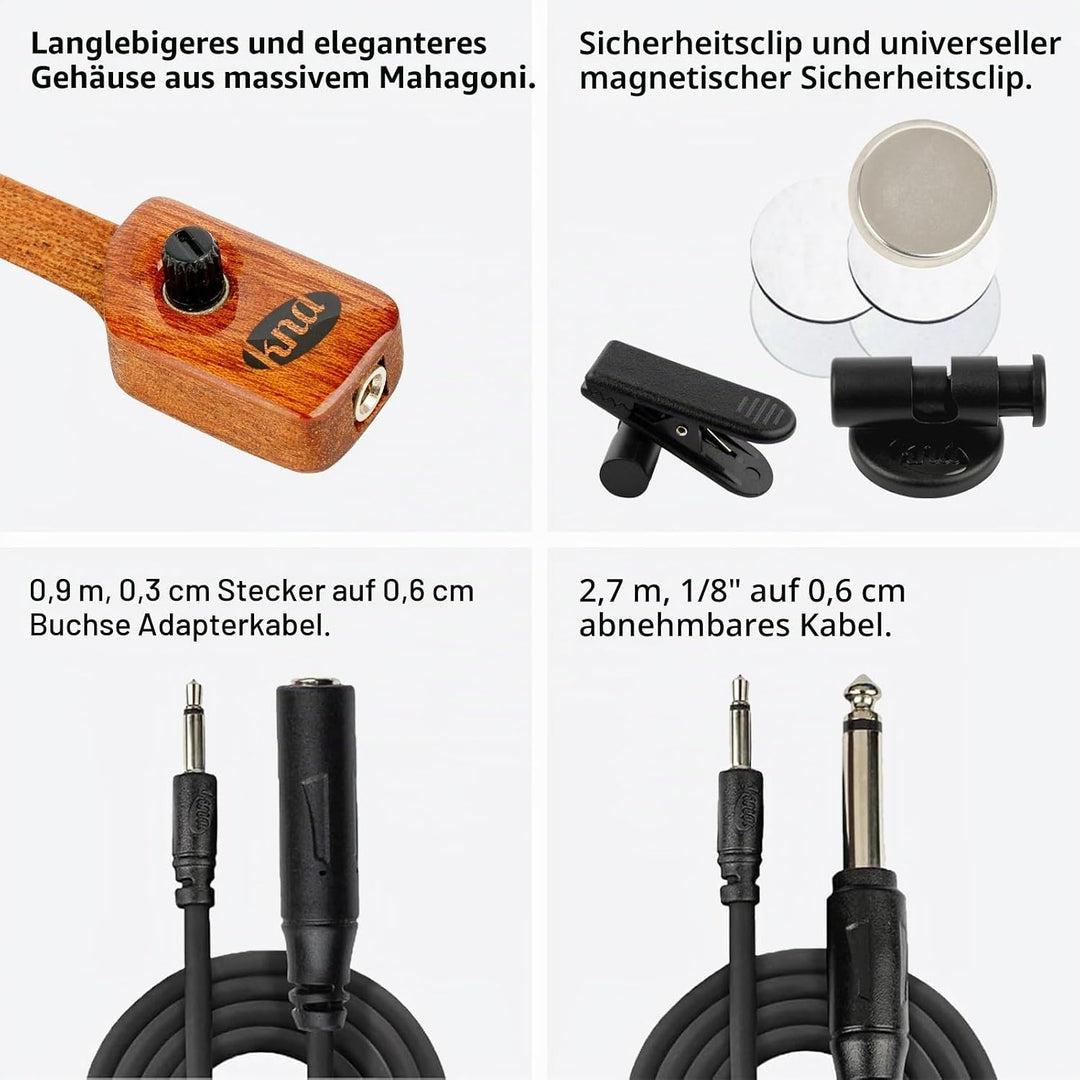 KNA Pickups Tonabnehmer für Akustikgitarre (NG-2) Single, Single