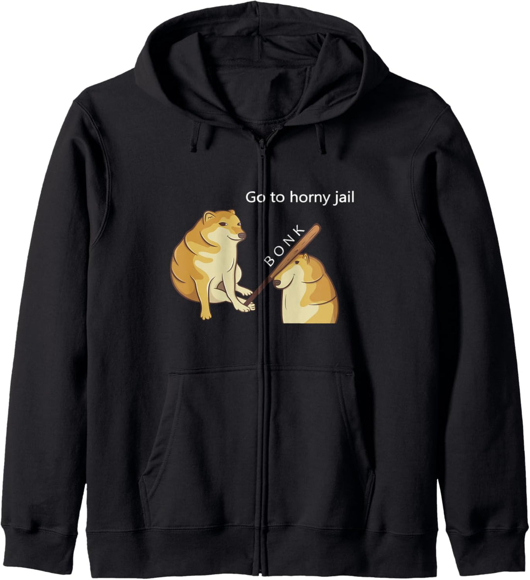 Go To Horny Jail Bonk Meme - Cheems Doge Meme Kapuzenjacke