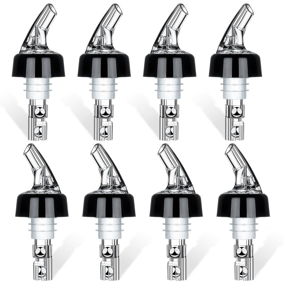 Flaschenausgiesser 8 Stück 2cl, Dosierhilfe Ausgiesser Für Flaschen mit Stop-Funktion Schutzdeckel P