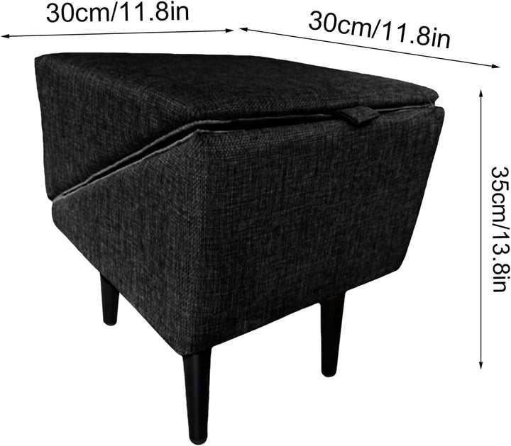 Hunderampe, 30X30X35CM Hunderampe Für Sofa, Faltbare Holztreppe Für Hunde Integriertem Hocker, rutsc