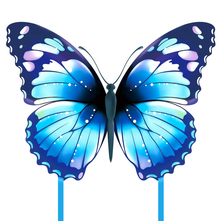 Mint's Colorful Life Schmetterling Drachen flugdrachen für Kinder und Erwachsene. Blau, Blau