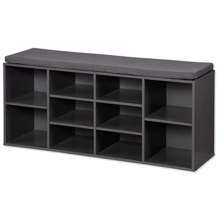 Kesper Schuhschrank mit Sitzkissen, Material: Faserplatte, Masse: B103,5 x H48 cm x L29,5 cm, Farbe: