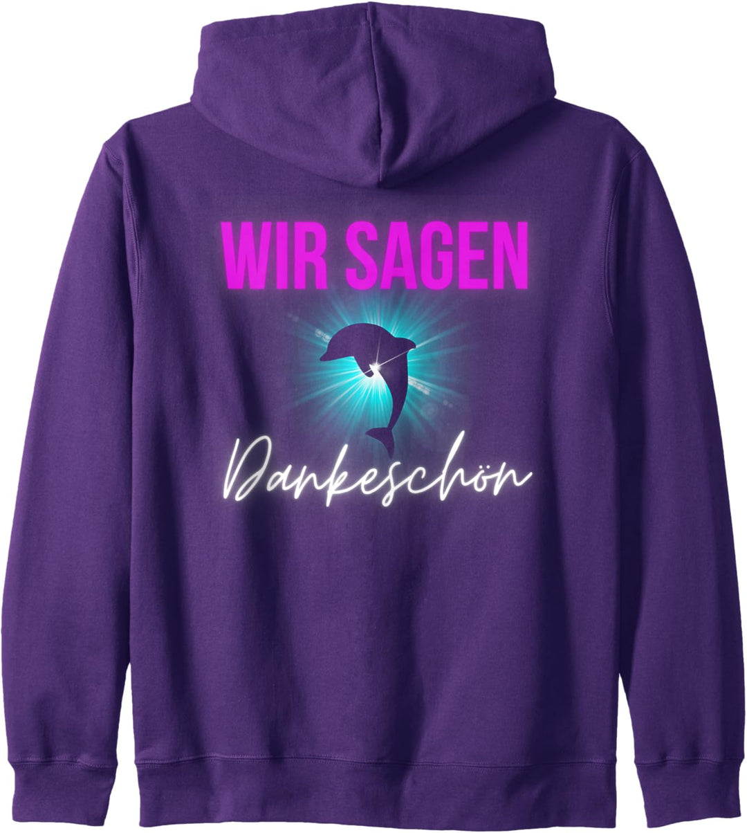 Wir sagen Dankeschön Malle Party Sommerdesign 40 Jahre Kapuzenjacke