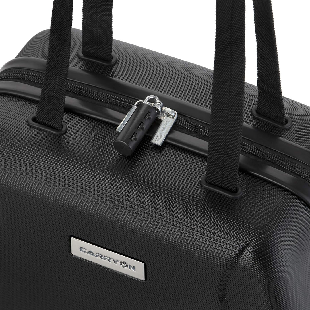 CarryOn Skyhopper Beauty Case Damen - Hartschale Kosmetikkoffer 13 L - Handgepäck (schwarz), Schwarz