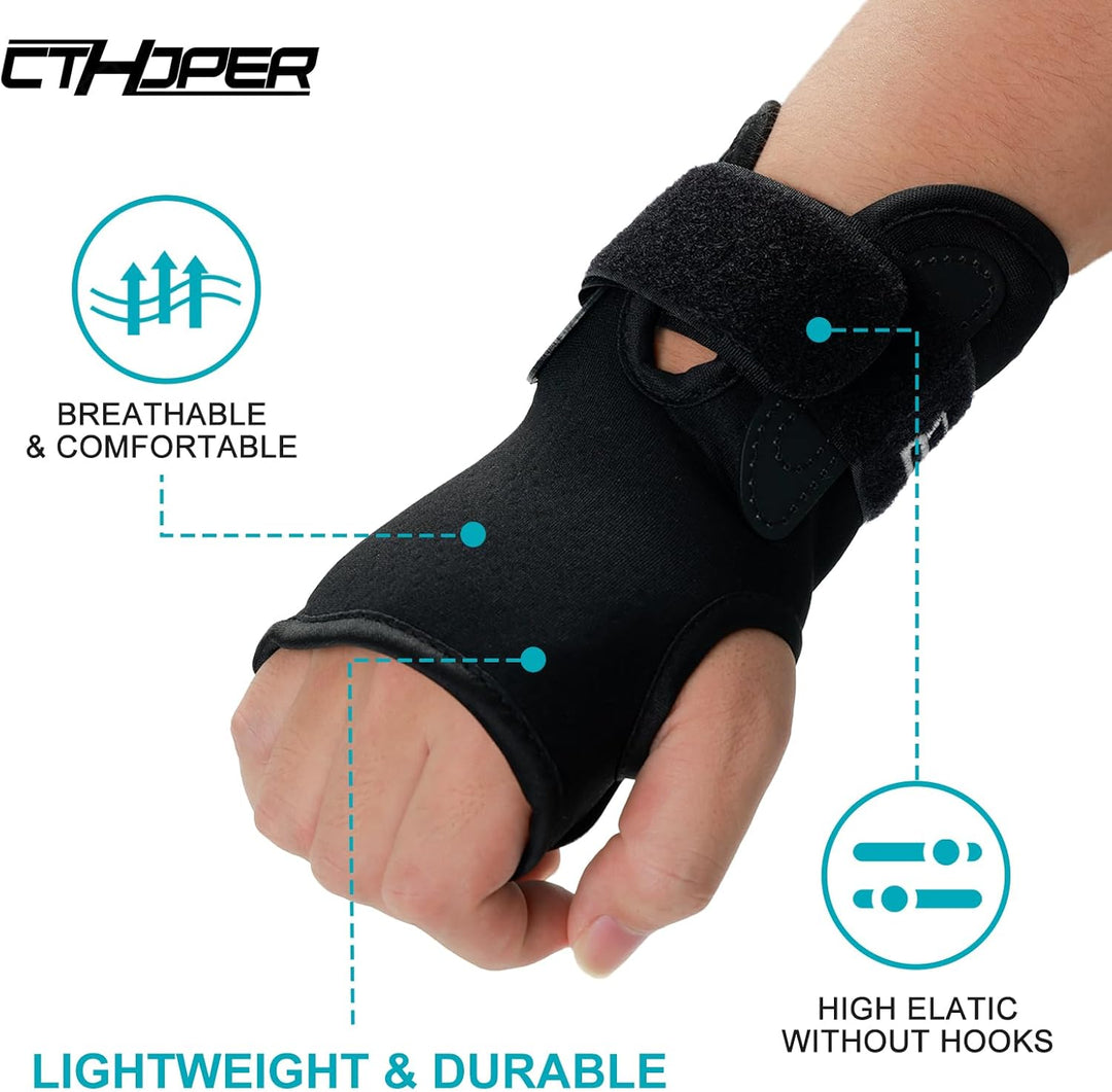 CTHOPER Handgelenkschützer Handprotektor für Snowboarding, Skifahren, Skateboarding, Erwachsene/Kind