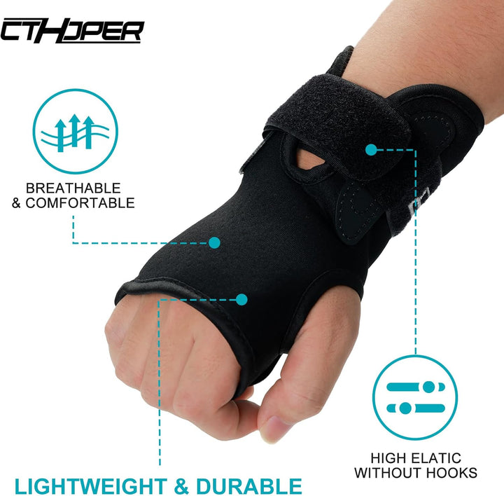 CTHOPER Handgelenkschützer Handprotektor für Snowboarding, Skifahren, Skateboarding, Erwachsene/Kind