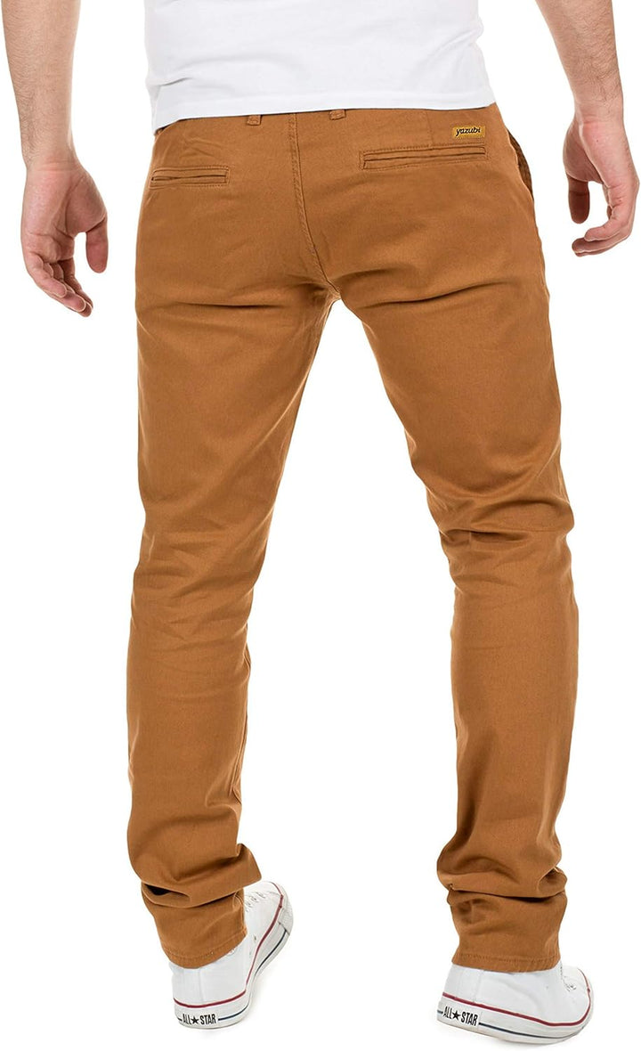 Yazubi Herren Chino Hose, Modell Dustin, Chinohose by Yzb Jeans 29W / 30L Braun (Camel Otter 181018)