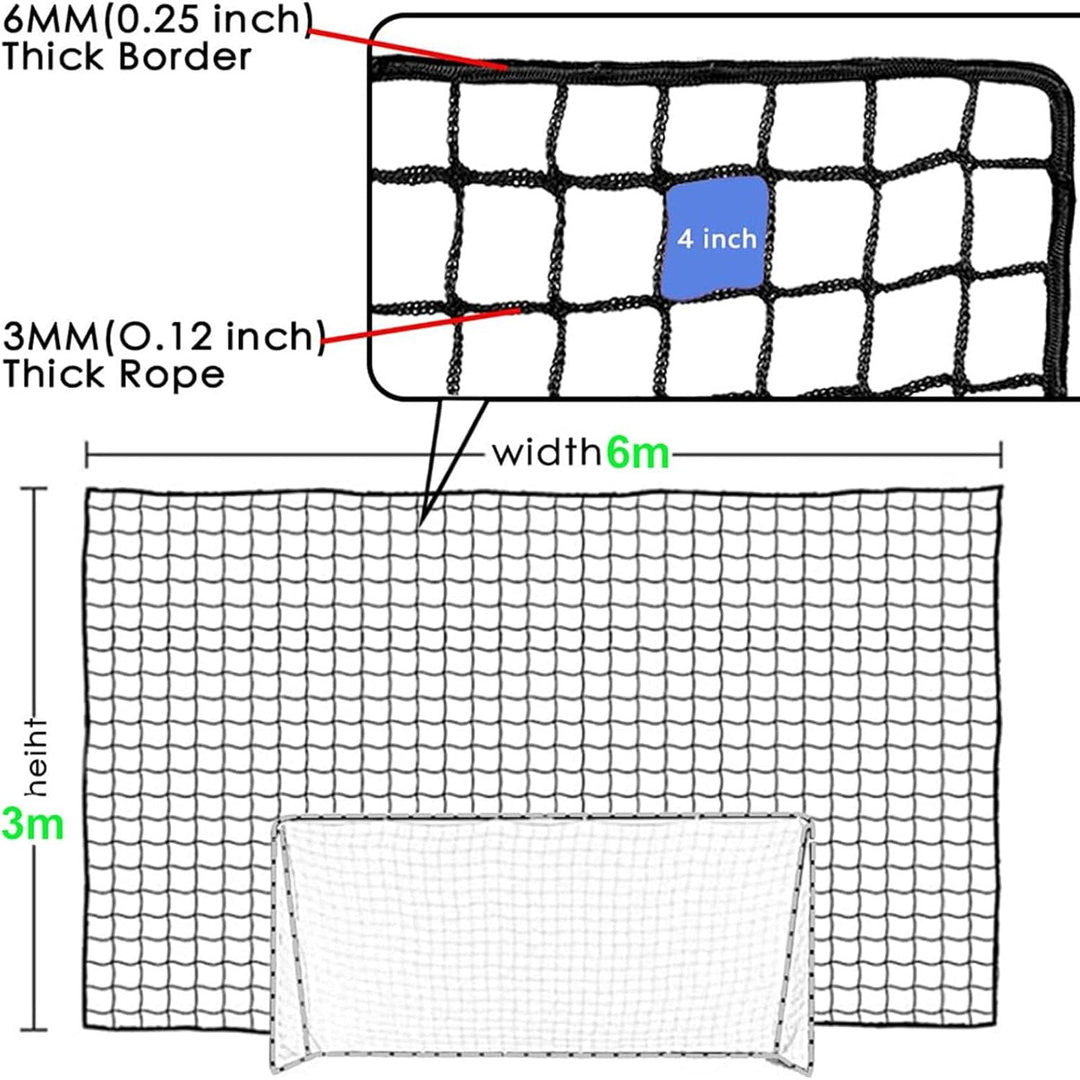 Ball Stop Net, Fussball -Backstop -Netz, Hochleistungs -Containment -Netz, wiederverwendbares Sportp