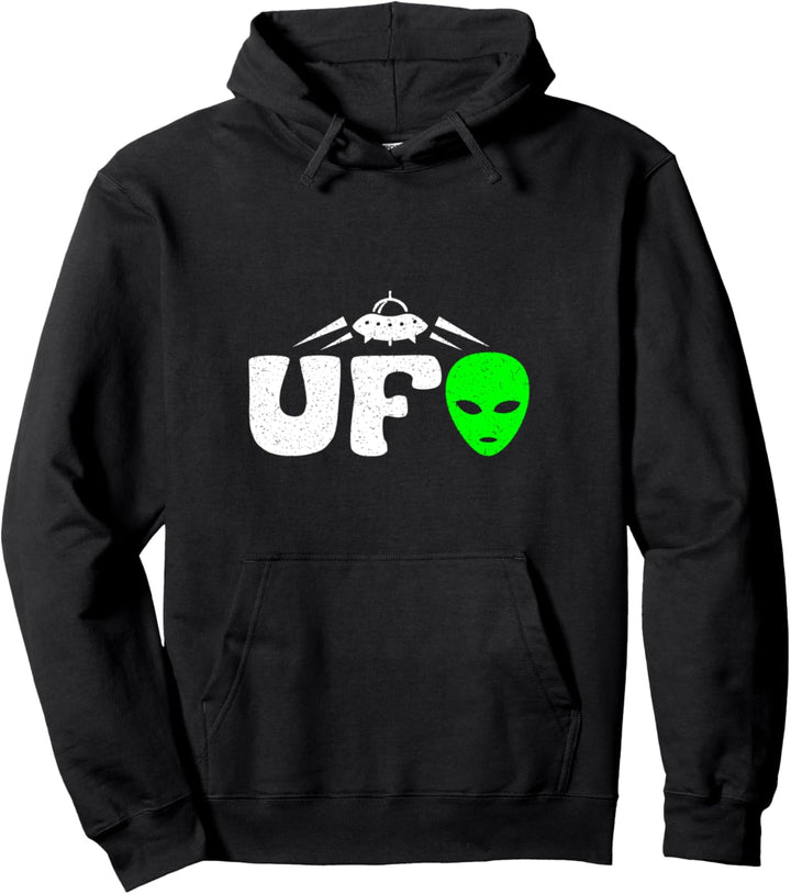 UFO Alien Extraterrestrial Vintage Pullover Hoodie