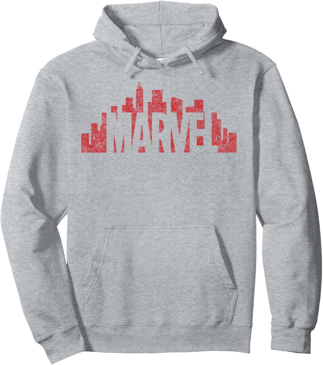 Marvel City Skyline Logo Pullover Hoodie