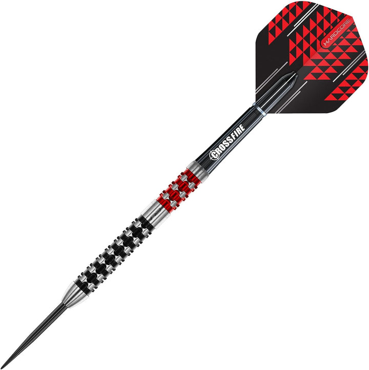 RED DRAGON Crossfire Premium Tungsten Darts Set with Flights and Stems 22.0 Gramm, 22.0 Gramm