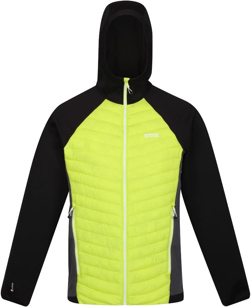 Regatta Herren Andreson VII Hybrid Hybridjacke, Schwarz, XXL XXL Bright Kiwi, XXL Bright Kiwi