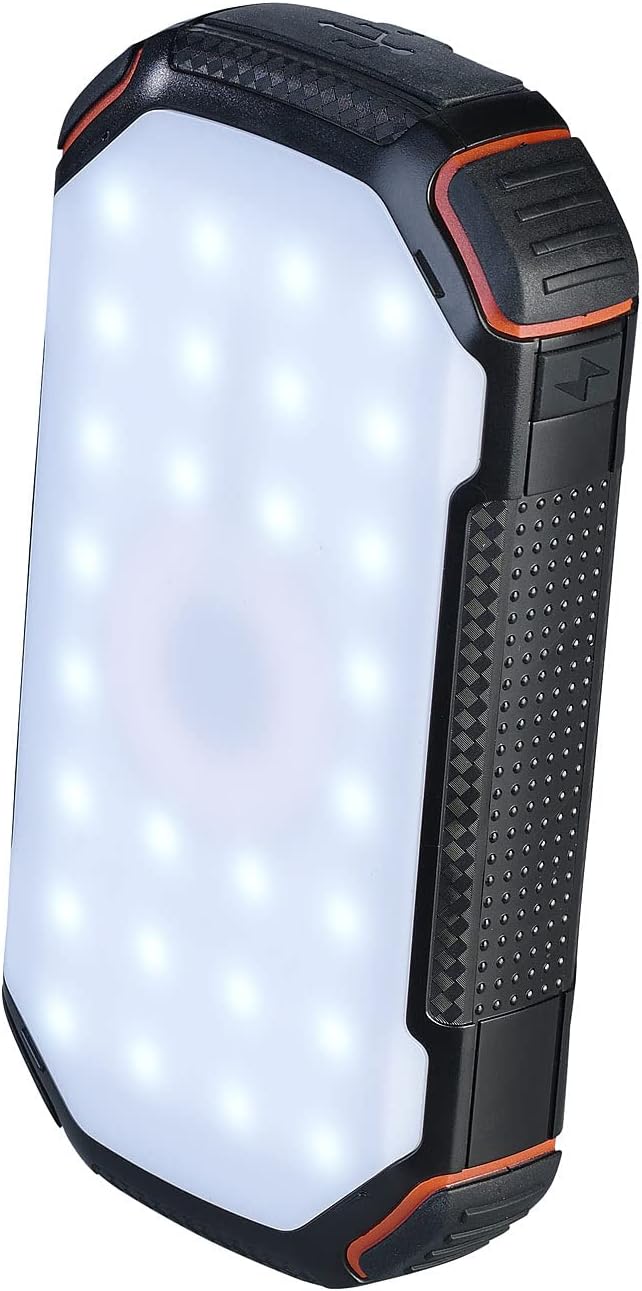 revolt Powerbank Induktion: Solar-Powerbank mit 20 Ah, Qi-kompatibel, USB-C, 15 W, SOS-Licht, IP54 (