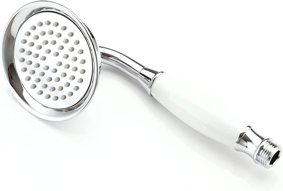 Ownace Grosser viktorianischer Duschkopf, traditionelles Messing und Keramik, Telefon-Handbrause, Ch