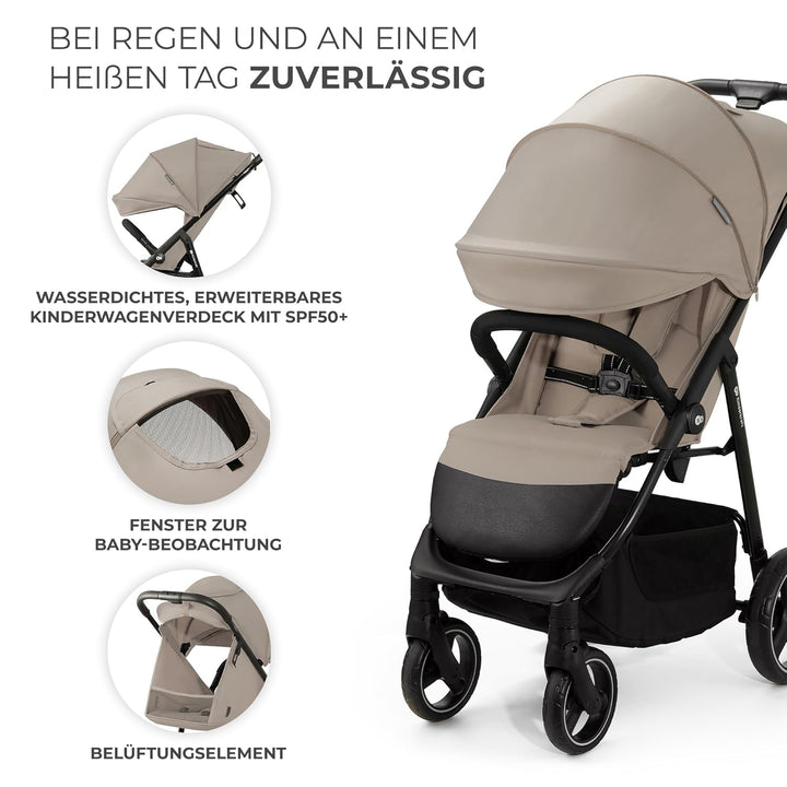 Kinderkraft TRIG 3 Kinderwagen, Kinderbuggy, Liegewagen, Sportwagen, Buggy, Zusammenklappen, Breite