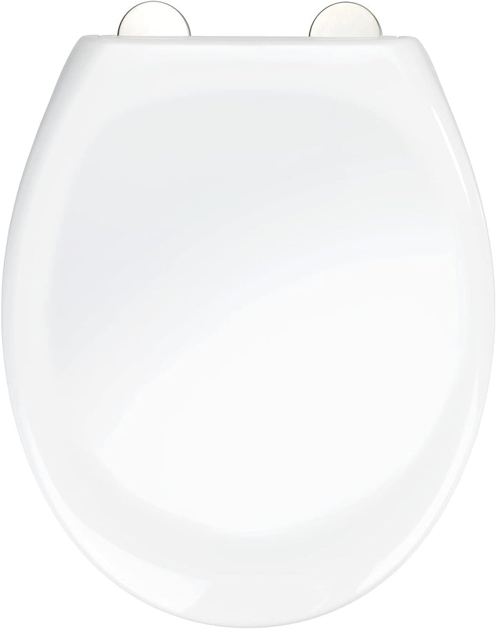 WENKO WC-Sitz Ios, stabiler Premium Thermoplast WC-Sitz in Weiss mit Easy-Close Absenkautomatik und