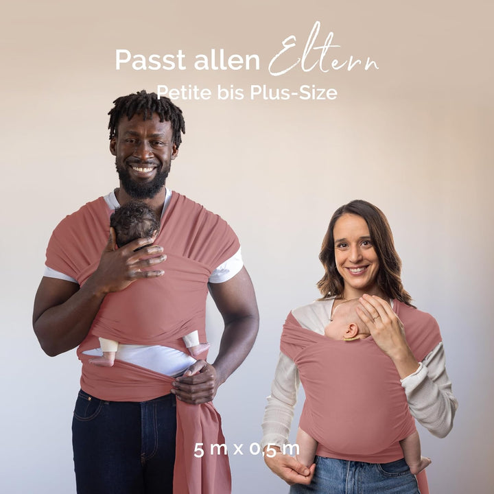 Boba Baby Tragetuch Neugeborene - Elastisches Babytragetuch und Stilltuch für Unterwegs - Einfach zu
