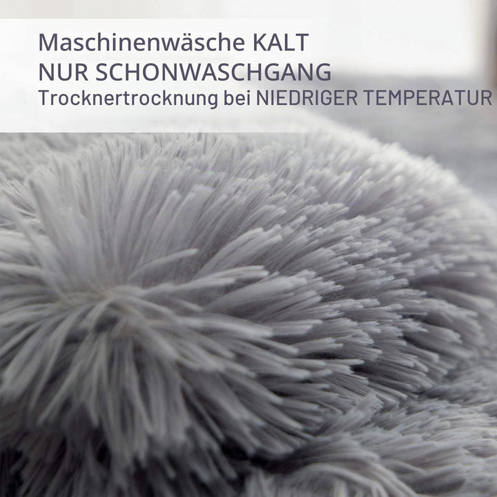 EMME Faux Kuscheldecke Flauschig, 150 x 200 cm, Felldecke, Pelz Wolldecke, Wohndecke, Super Weich, P