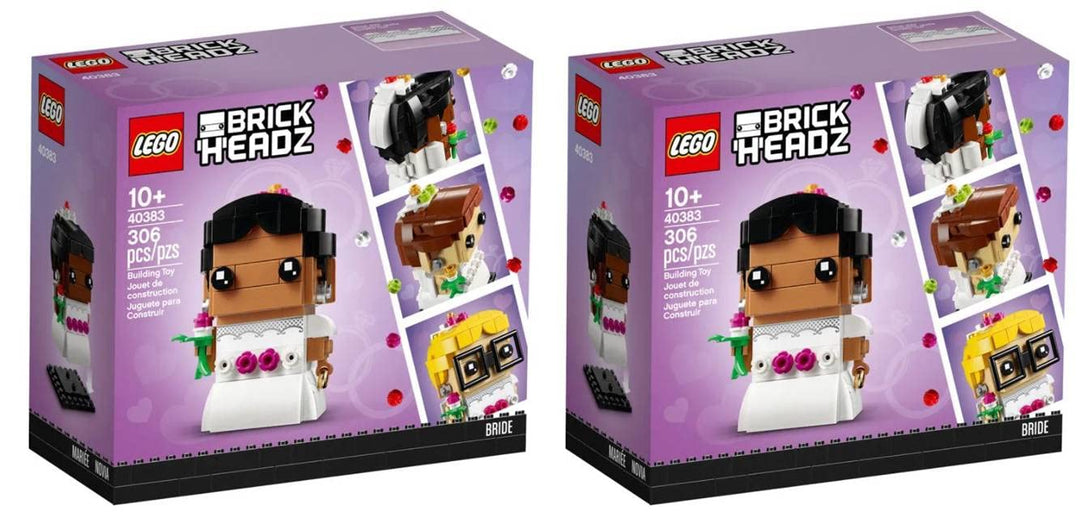 Lego Brickheadz Bride 40383 & Bräutigam 40384 Set (wählen Sie Ehepartner-Set) (2 Bräute), 2 Bräute