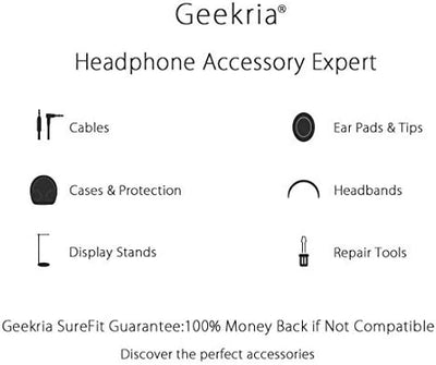 Geekria Tasche Kopfhörer für HD598 CS, ATH M50x, Sony XB900, Beats Studio and More, Schutztasche für