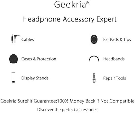 Geekria Tasche Kopfhörer für HD598 CS, ATH M50x, Sony XB900, Beats Studio and More, Schutztasche für