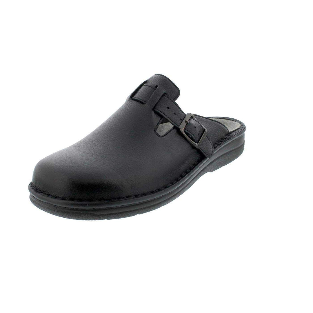 Berkemann Herren Berkoflex Clogs Nappa x_wide Fussbett: herausnehmbar 39.5 EU Weit Schwarz, 39.5 EU