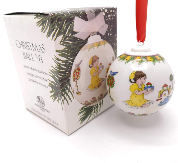 Hutschenreuther - Weihnachtskugel 1993 - Kugel aus Porzellan - NEU - OVP - 1. WAHL