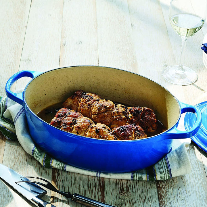 Le Creuset Signature Gusseisen-Bräter mit Deckel, Ø 25 cm, Oval, Für alle Herdarten und Induktion ge