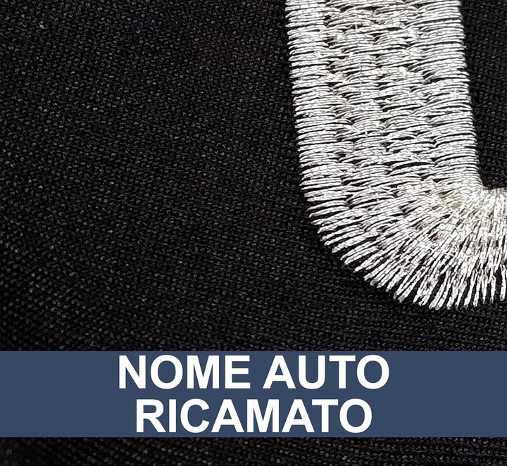 Auto Accessori Lupex - Sitzbezüge für Autositz, kompatibel Autositzbezüge für Twingo, Schwarz Weiss,