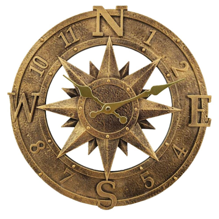 Outdoor Wanduhr 30 cm - Wasserdicht für Garten, Aussenbereich, Küche, Wohnzimmer - Industrial 3D Des