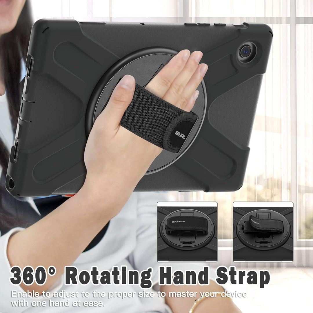 BRAECN für Galaxy Tab A8 Hülle - Samsung Galaxy Tab A8 10.5" 2021 Schwarz | Stossfeste Schutzhülle,