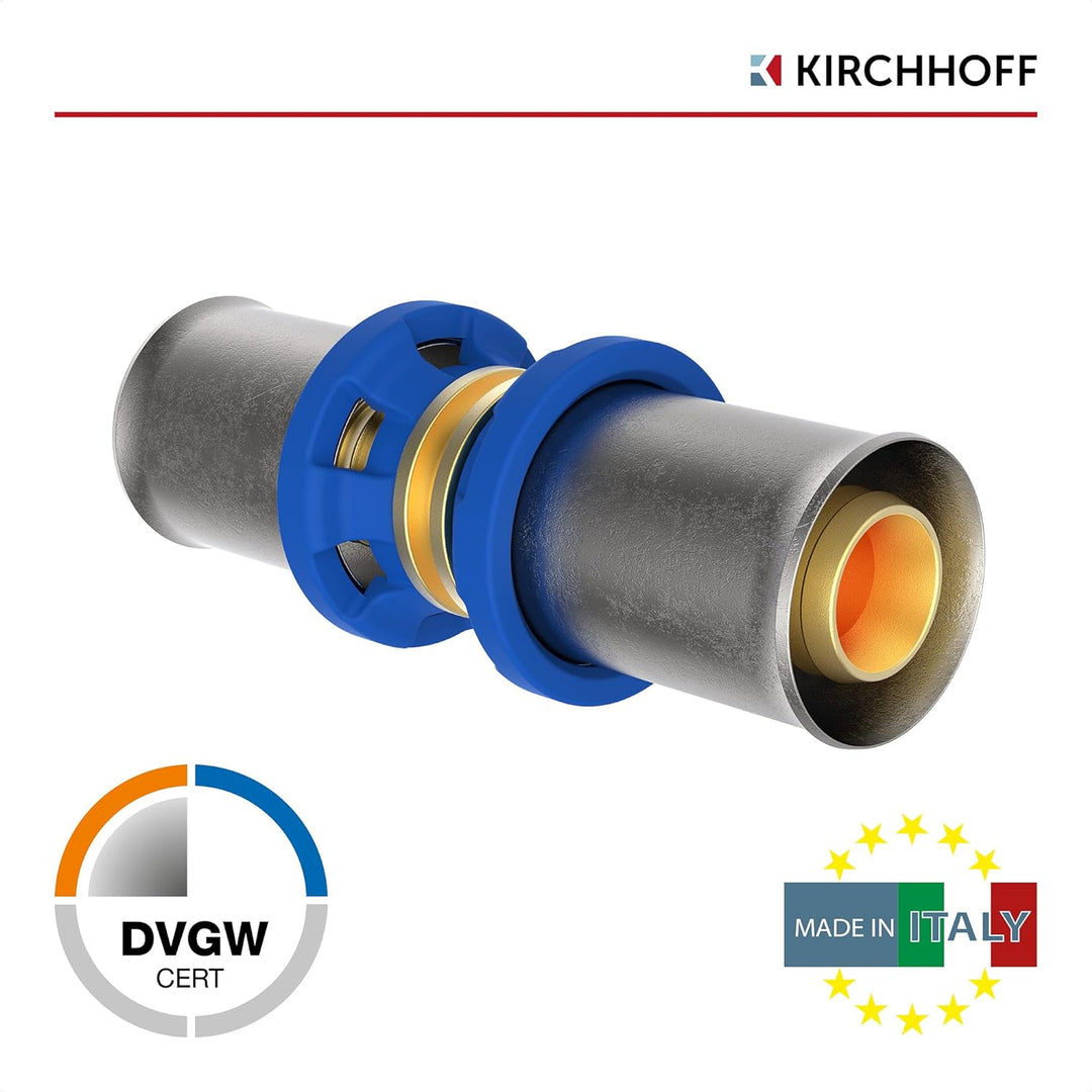 KIRCHHOFF | MSVR Rohr | 5er Set | Pressfitting 20 mm | Aluverbundrohr | für Heizung | Fussbodenheizu
