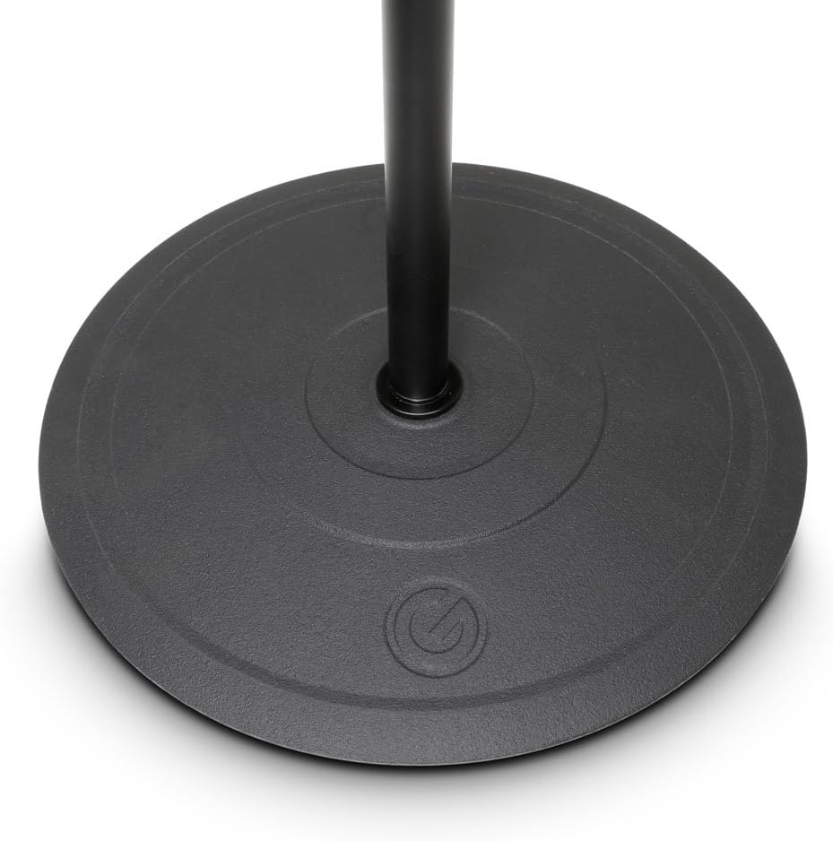 Gravity MS 2322 B - Mikrofonständer mit Tellerfuss und 2-Punkt Ausziehgalgen, 880 mm Galgen, schwarz