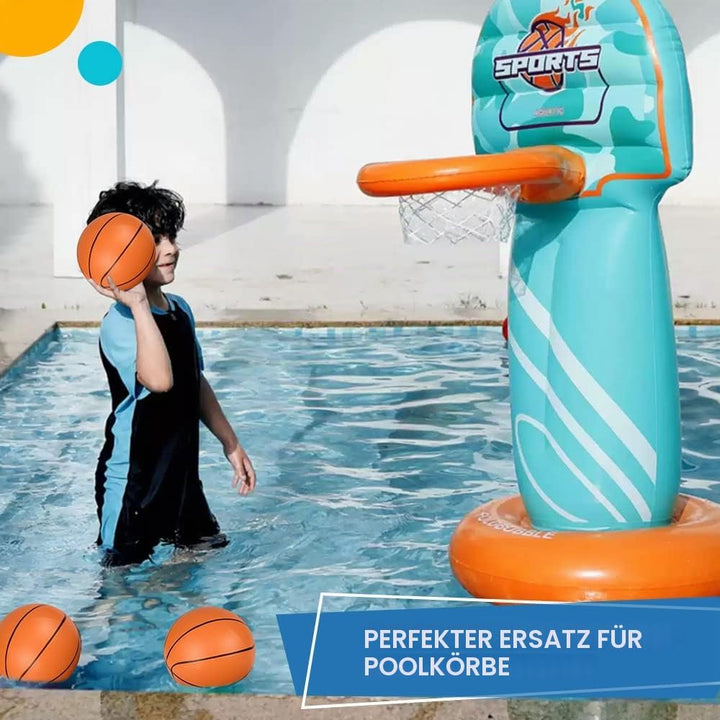 Dilabnda 16CM bunter Kinder Mini Spielzeug Basketball, Gummi Basketbälle für Teenager mit Pumpe, tol