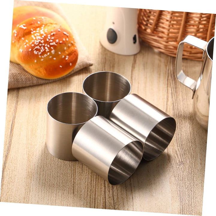 YARNOW 8 Stück Mousse Ringe Dessertring Set Speisering Mini Tortenring Kleine Kuchenform Dessert Sch