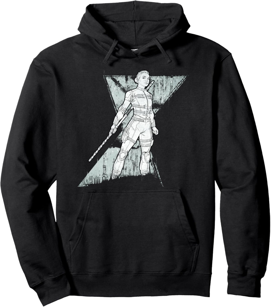 Marvel Black Widow Yelena Logo Pullover Hoodie
