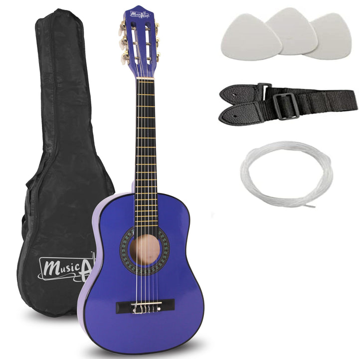 Music Alley MA-52 Classical Acoustic Guitar Kids Guitar and Junior Guitar Blue, Blue