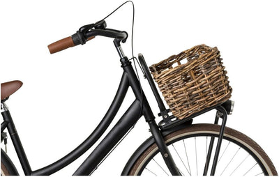 FAST RIDER Fastrider Zeno Fahrradkorb Vorne Rattan, Fahrrad Korb für Vorne für Einkaufs- oder Bücher