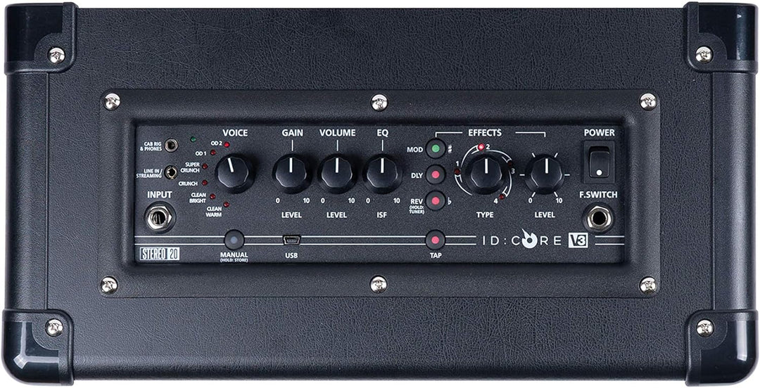Blackstar ID Core 20 Kombi-Verstärker für E-Gitarren mit integrierten Effekten/Tuner und Line-In/Str