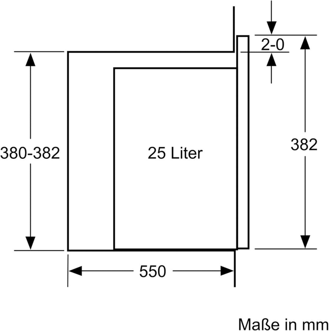 Neff N 50, HLAWD53K0, Einbau Mikrowelle, 59 x 38 cm, Easy Clean für schnelle Reinigung, LED Display,