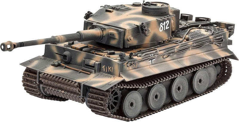 Revell Panzermodellbausatz Tiger I im Massstab 1:35, 24,1cm 05790, unlackiert