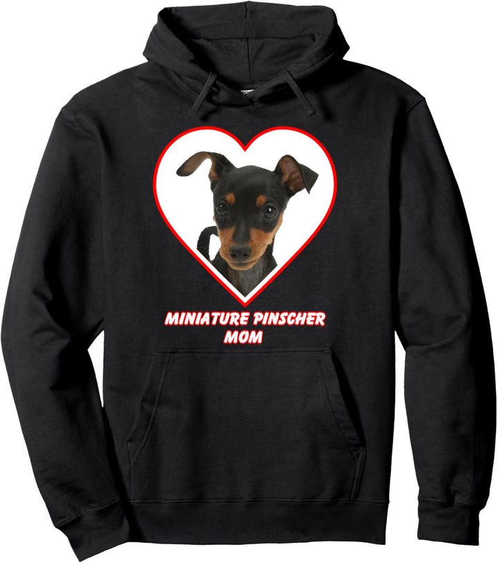 Miniature Pinscher Dog Mom Pullover Hoodie