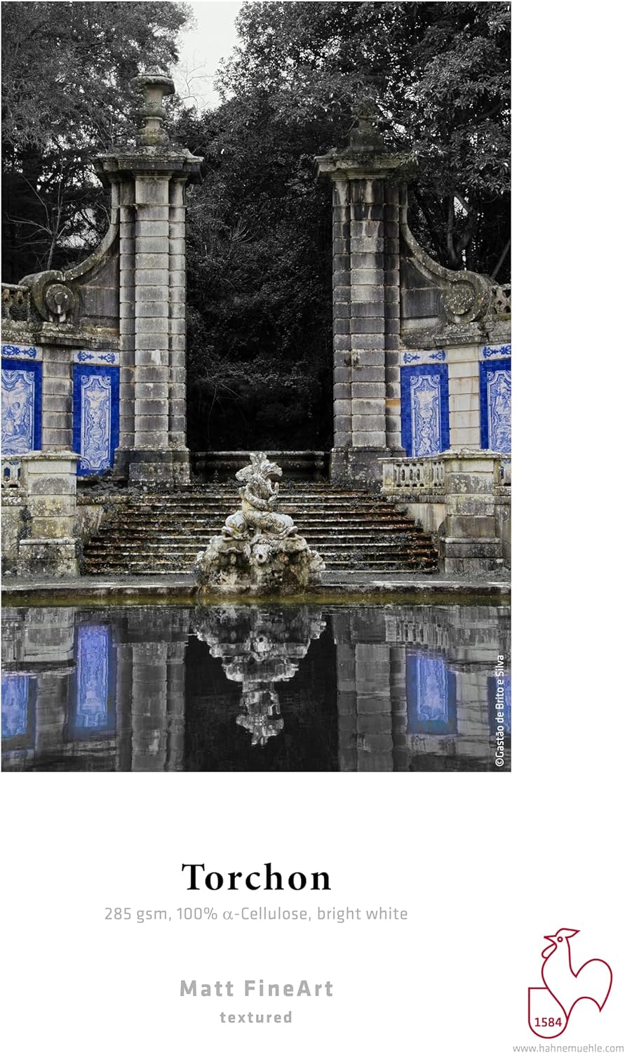 Hahnemühle 10641633 Digital FineArt Torchon Papier, 285 g/m², DIN A3+, 329 x 483 mm, hellweiss, 329