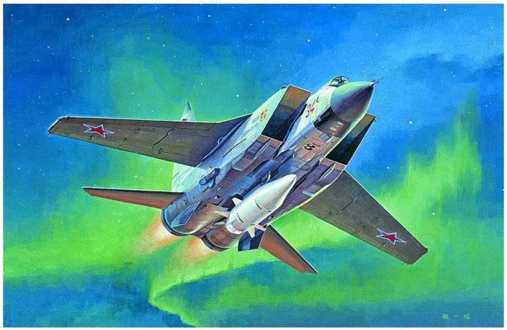 Trumpeter 001697 1/72 MiG 31 BM mit KH-47M2 Modellbausatz, Modellbauzubehör, Mehrfarbig