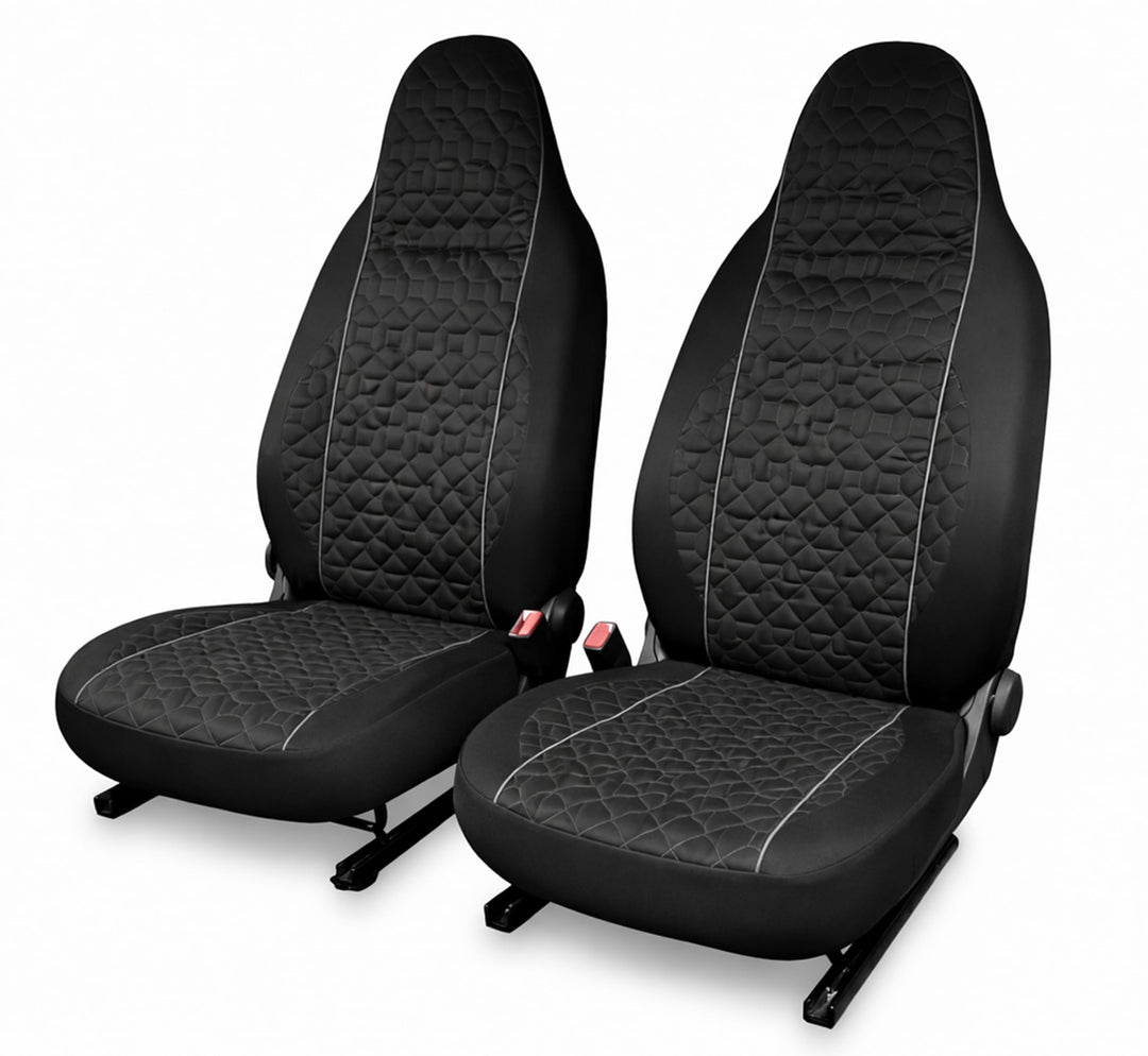 Auto Accessori Lupex - LS03 Sitzbezüge Smart Fortwo 450 451 453 - Vorne mit integrierter Kopfstütze
