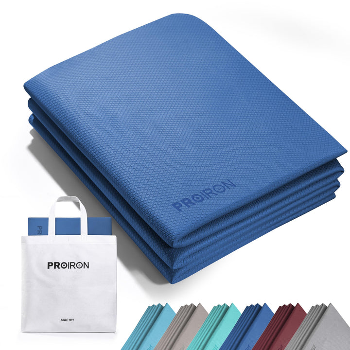 PROIRON Yogamatte Faltbar TPE, Reise Yogamatte rutschfest &amp; leicht 183cm x 61cm x 6mm, Gymnastikmatt