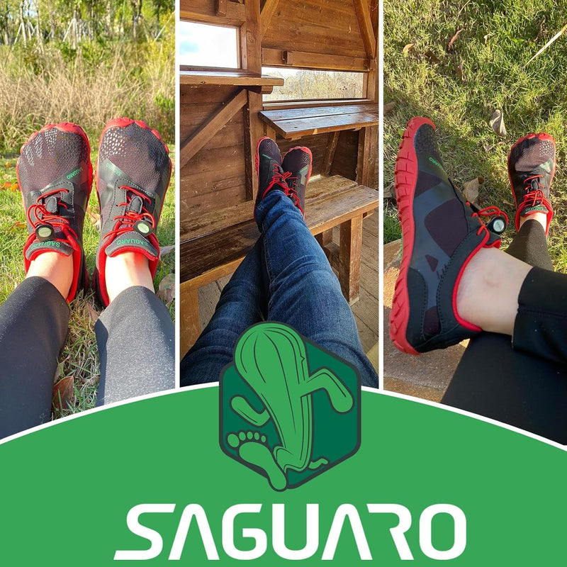 SAGUARO Unisex Minimalistische Barfussschuhe Traillaufschuhe Atmungsaktiv Schnell Trocknend Badeschu