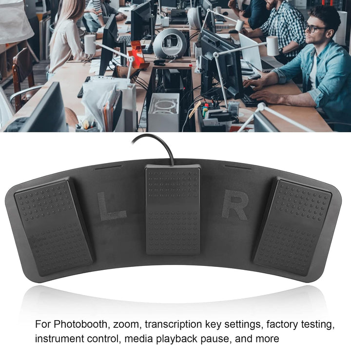 Pilipane PC,Fusspedal, USB, Dreifacher Fussschalter, Programmierbare Computertastatur, Tastenkombina