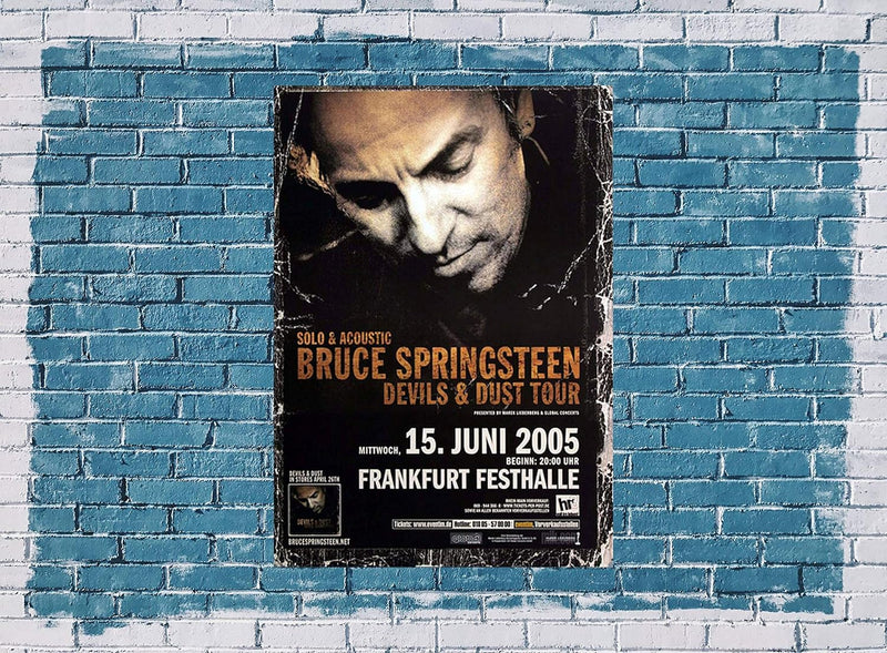 Bruce Springsteen - Devil & Dust, Frankfurt 2005 » Konzertplakat/Premium Poster | Live Konzert Veran