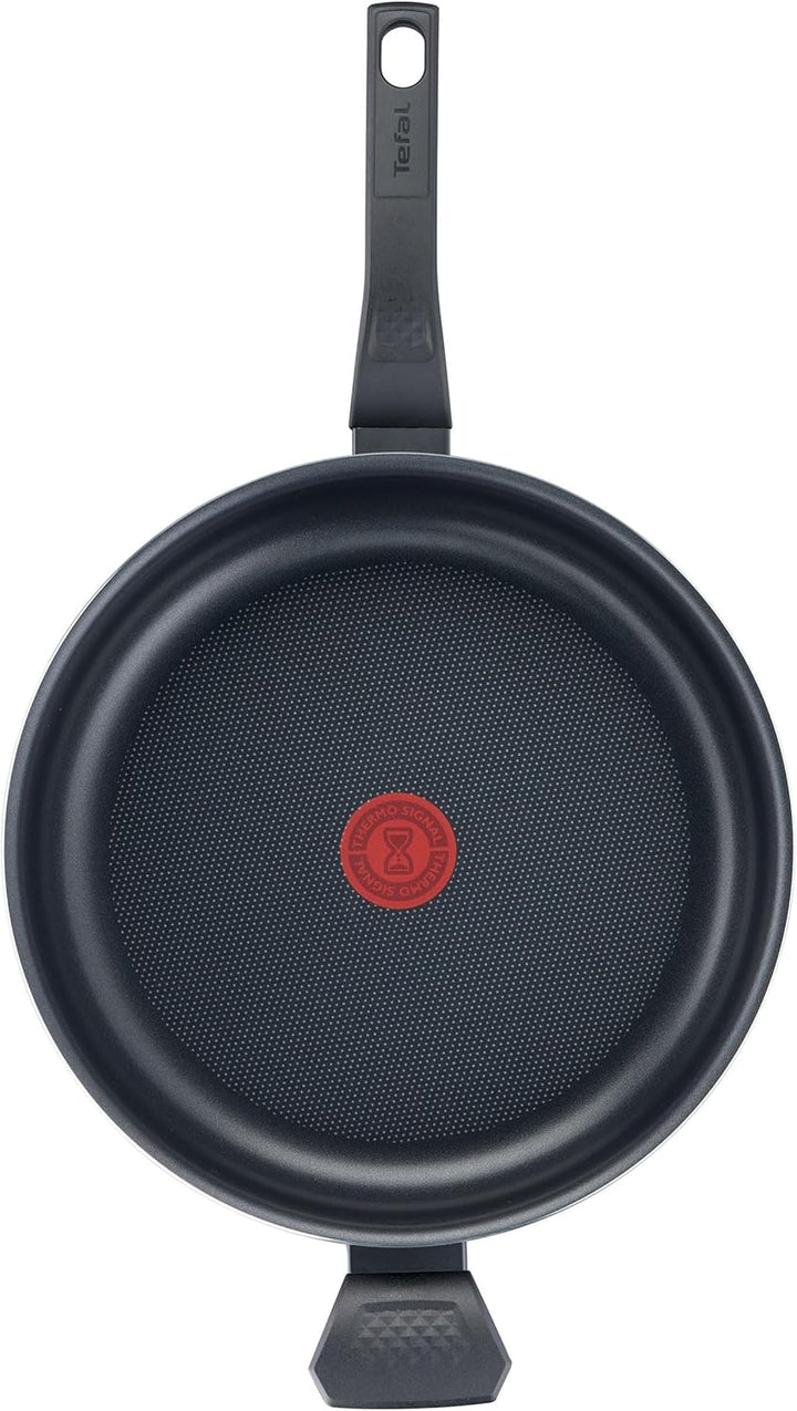 Tefal B5553733 Easy Cook & Clean Schmorpfanne 28 cm, Antihaftbeschichtung, Thermo-Signal Temperaturi